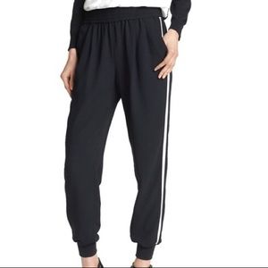 Joie Black Striped Track Pants